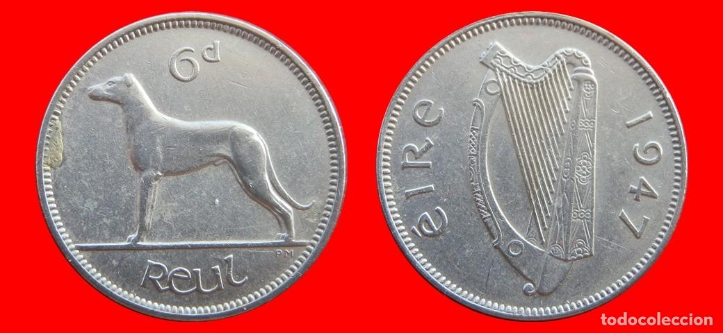 Monedas antiguas de Europa: 6 PENIQUES PENCE 1947 IRLANDA-154862