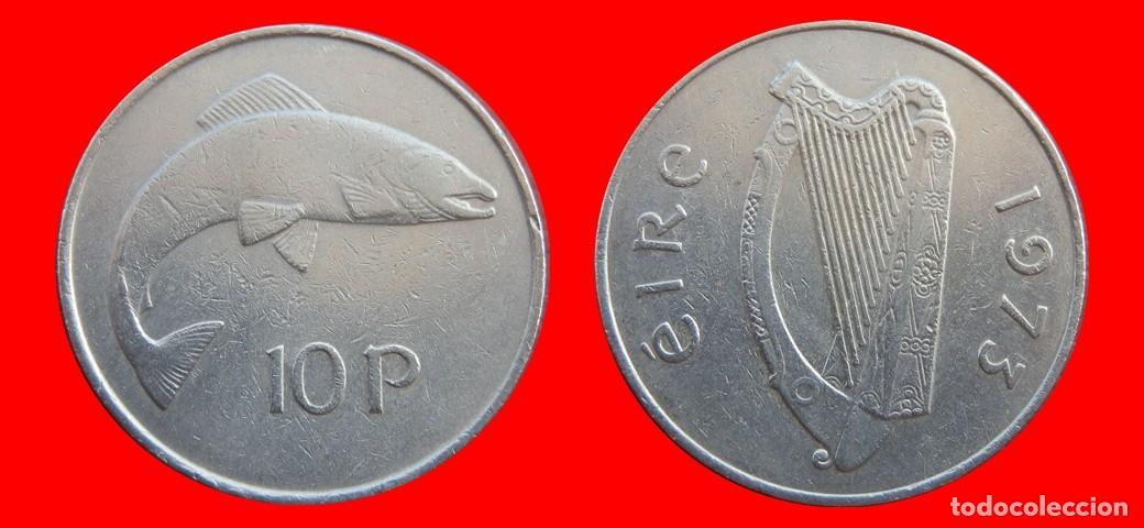 Monedas antiguas de Europa: 10 PENIQUES PENCE 1973 IRLANDA-154863