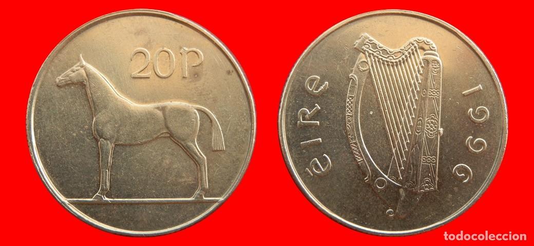 Monedas antiguas de Europa: 20 PENIQUES PENCE 1996 IRLANDA-154867