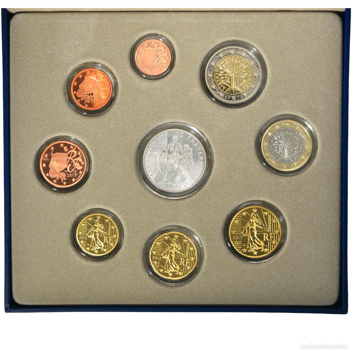 Monedas antiguas de Europa: [#219626] Francia, Proof Set Euro, 2012, Paris, FDC, Sin informaci&oacute;n, Gadoury:page 339