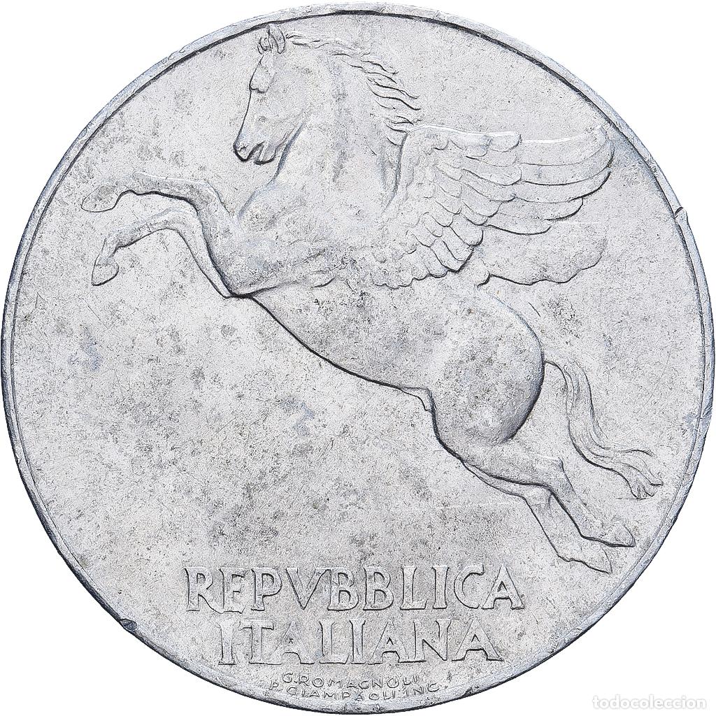 Monedas antiguas de Europa: [#1252535] Italia, 10 Lire, 1950, Rome, Aluminio, MBC