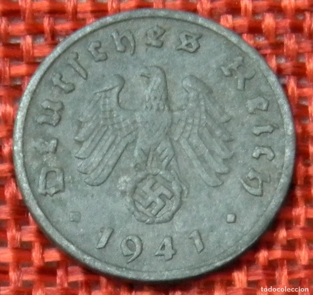 Monedas antiguas de Europa: Alemania - III Tercer Reich 1 reichspfennig - A&ntilde;o 1941 F
