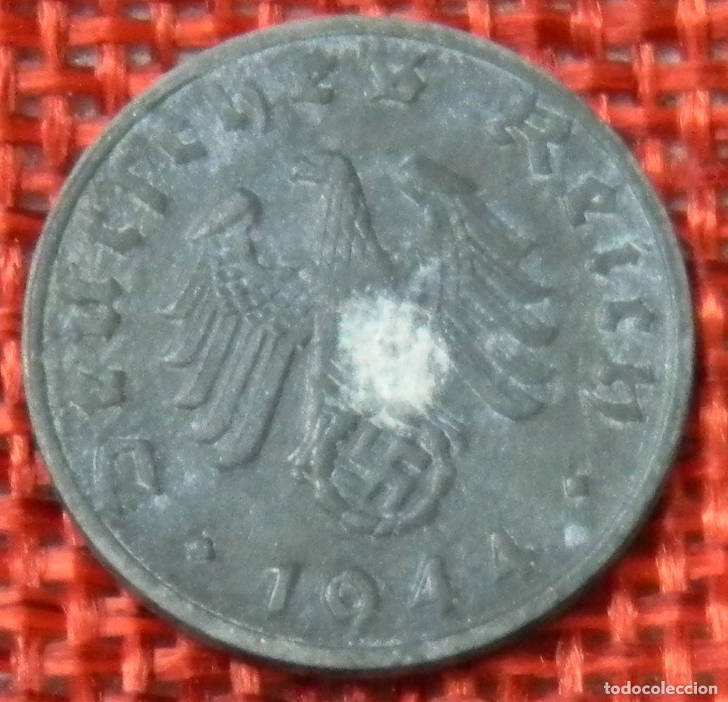 Monedas antiguas de Europa: Alemania - III Tercer Reich 1 reichspfennig - A&ntilde;o 1944 B
