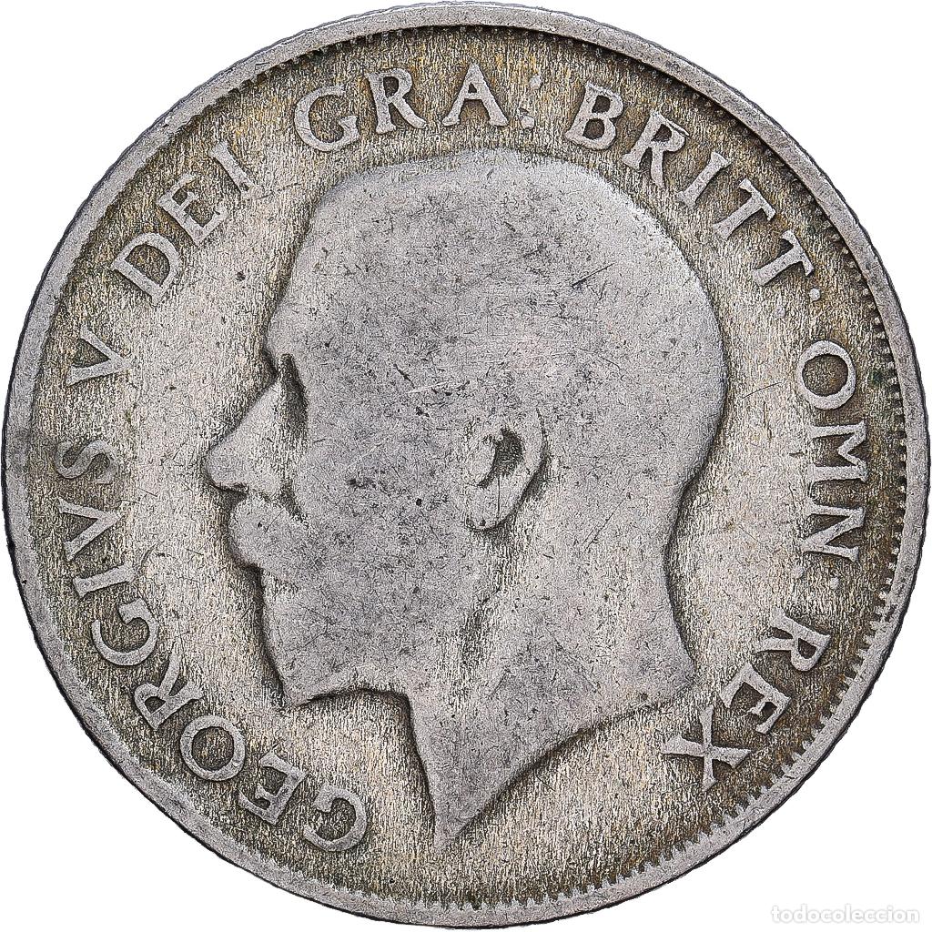 Monedas antiguas de Europa: [#1252549] Gran Breta&ntilde;a, George V, 1 Shilling, 1921, British Royal Mint, Plata, BC