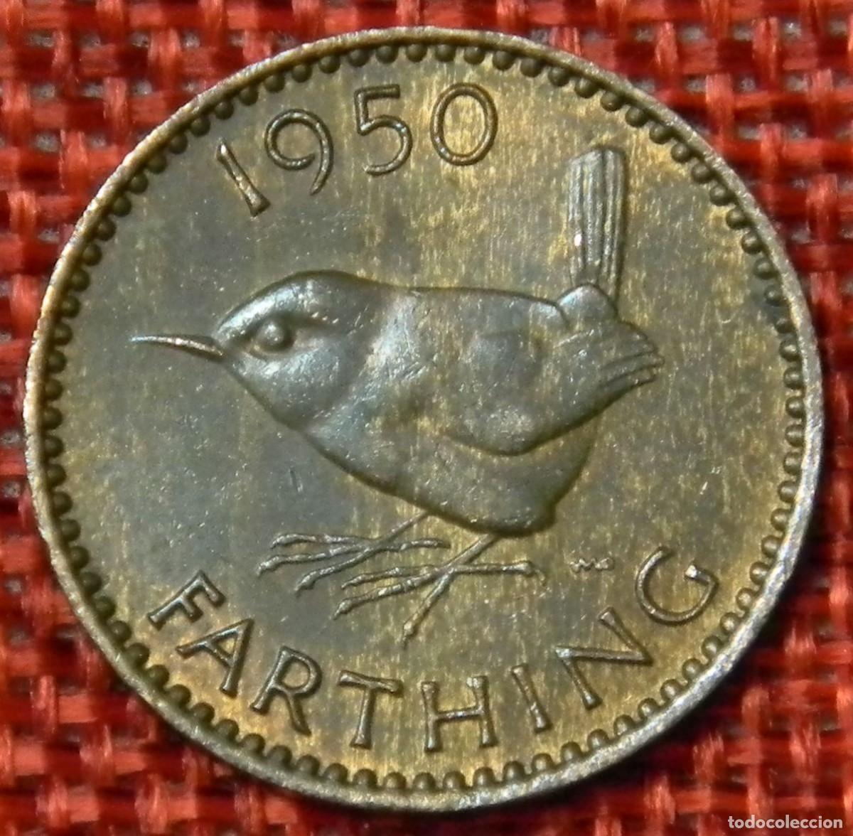 Monedas antiguas de Europa: Reino Unido - United Kingdom - A&ntilde;o 1950 - Farthing - Rey Jorge VI - Georgius VI