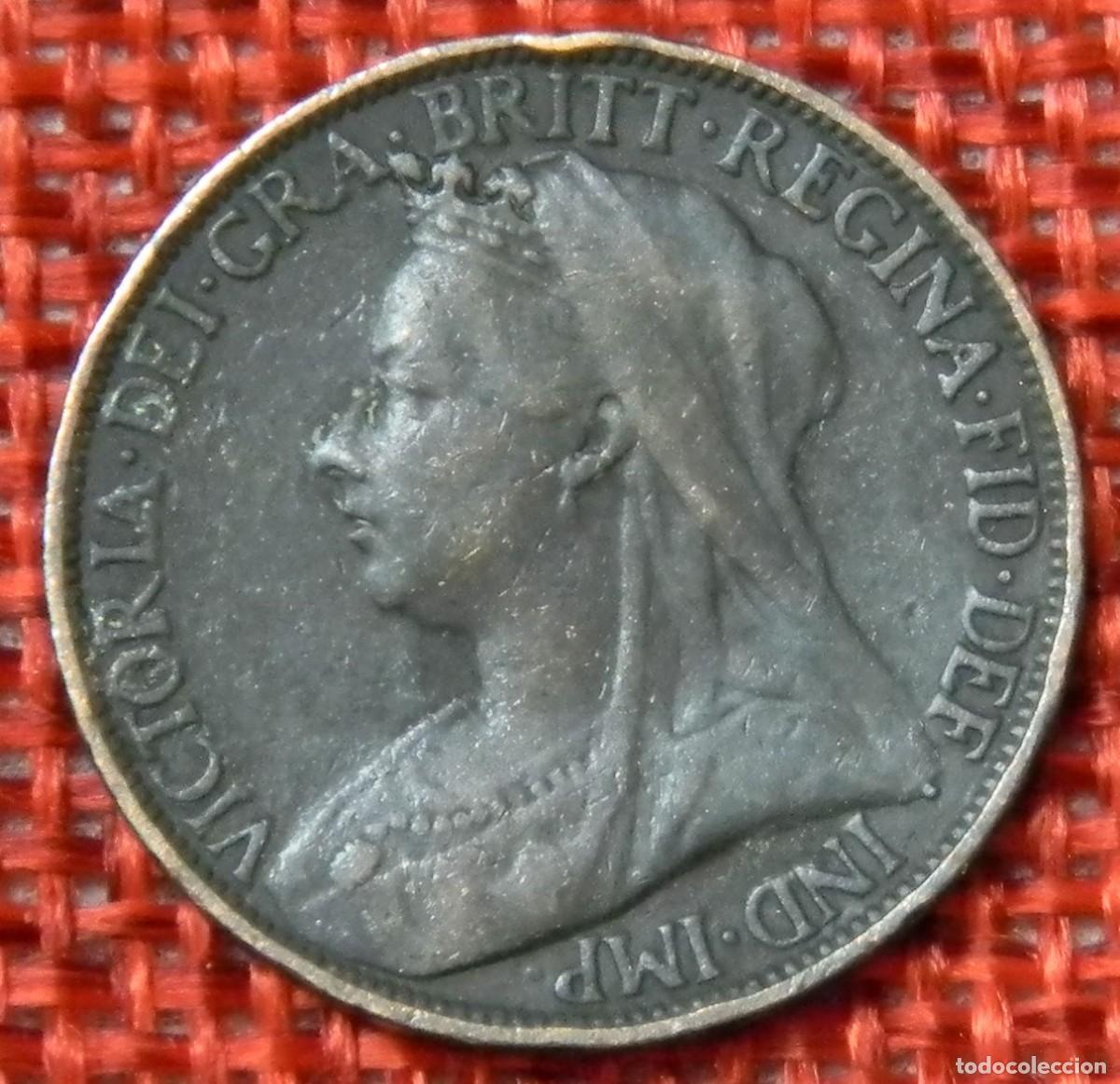 Monedas antiguas de Europa: Reino Unido - United Kingdom - A&ntilde;o 1900 - Farthing - Reina Victoria