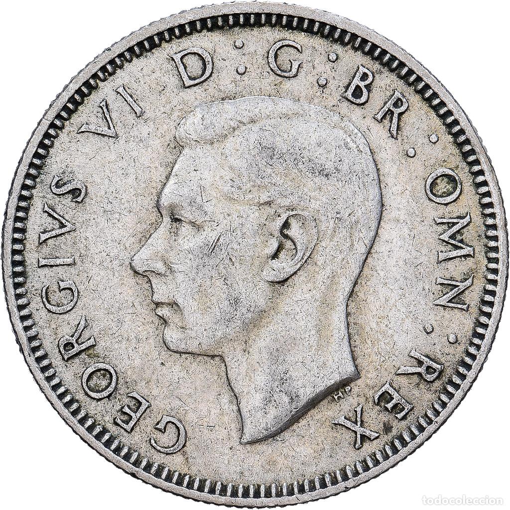 Monedas antiguas de Europa: [#1252543] Gran Breta&ntilde;a, George VI, 1 Shilling, 1941, British Royal Mint, Plata, BC+