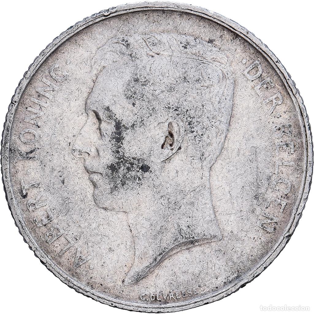 Monedas antiguas de Europa: [#1252547] B&eacute;lgica, Albert I, 1 Franc, 1911, Brussels, Plata, BC