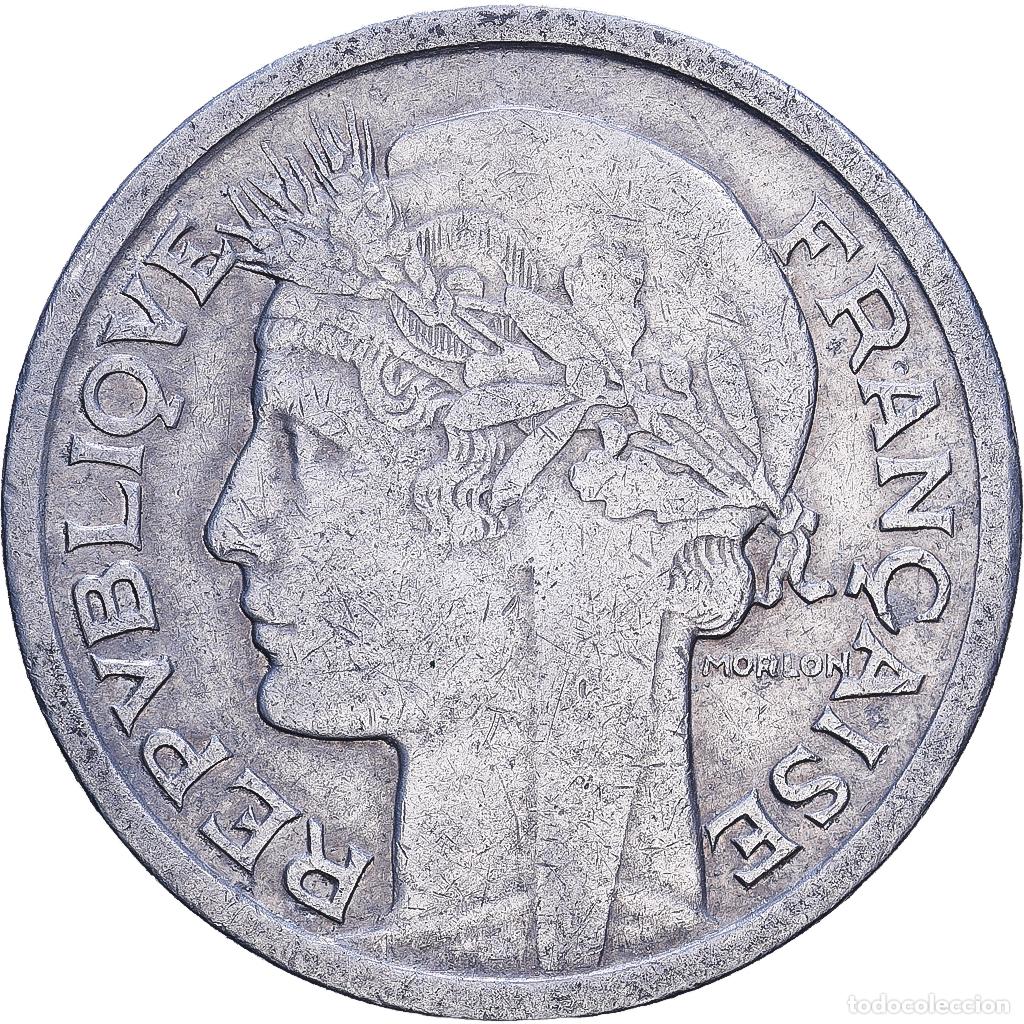 Monedas antiguas de Europa: [#228324] Francia, Franc, Morlon, 1945, Castelsarrasin, Aluminio, MBC+, KM:885a.3