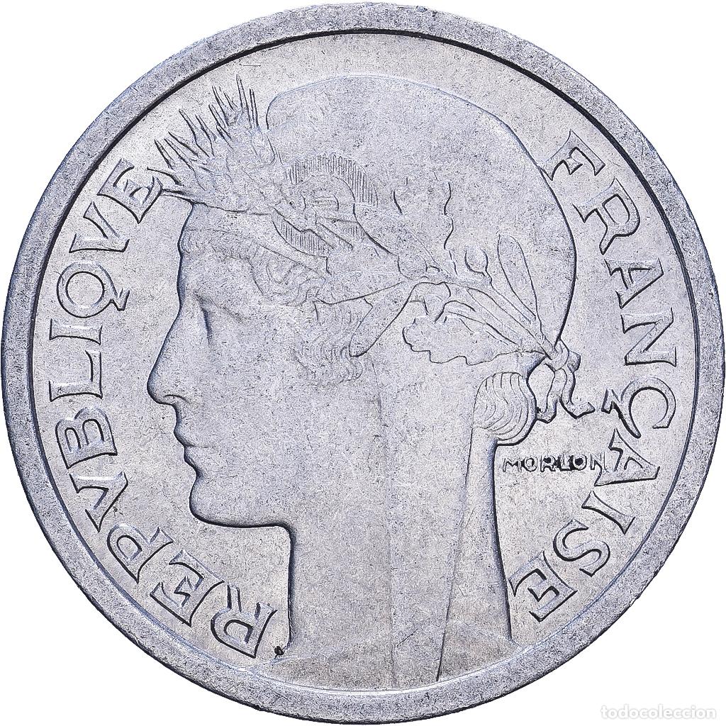 Monedas antiguas de Europa: [#228334] Francia, Franc, Morlon, 1957, Beaumont - Le Roger, Aluminio, MBC+, KM:885a.2