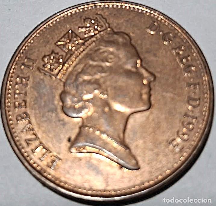 Monedas antiguas de Europa: Reino Unido, 2 peniques 1993 &rdquo;Isabel II - 1982/2022&rdquo; KM#936a. Usada, bonita, fotos.