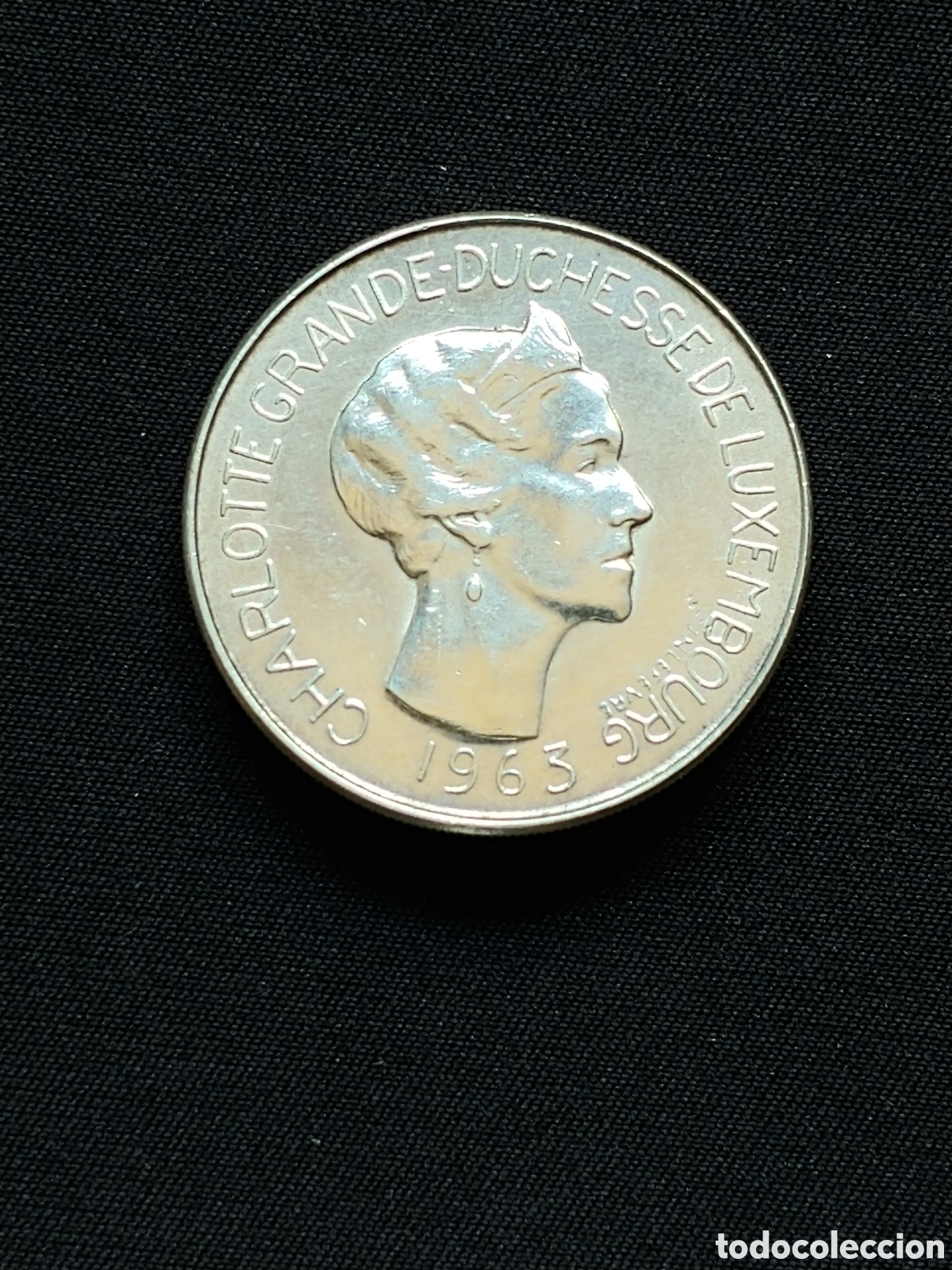 Monedas antiguas de Europa: Luxemburgo, 100 Francs 1963, Ag .835 mls.