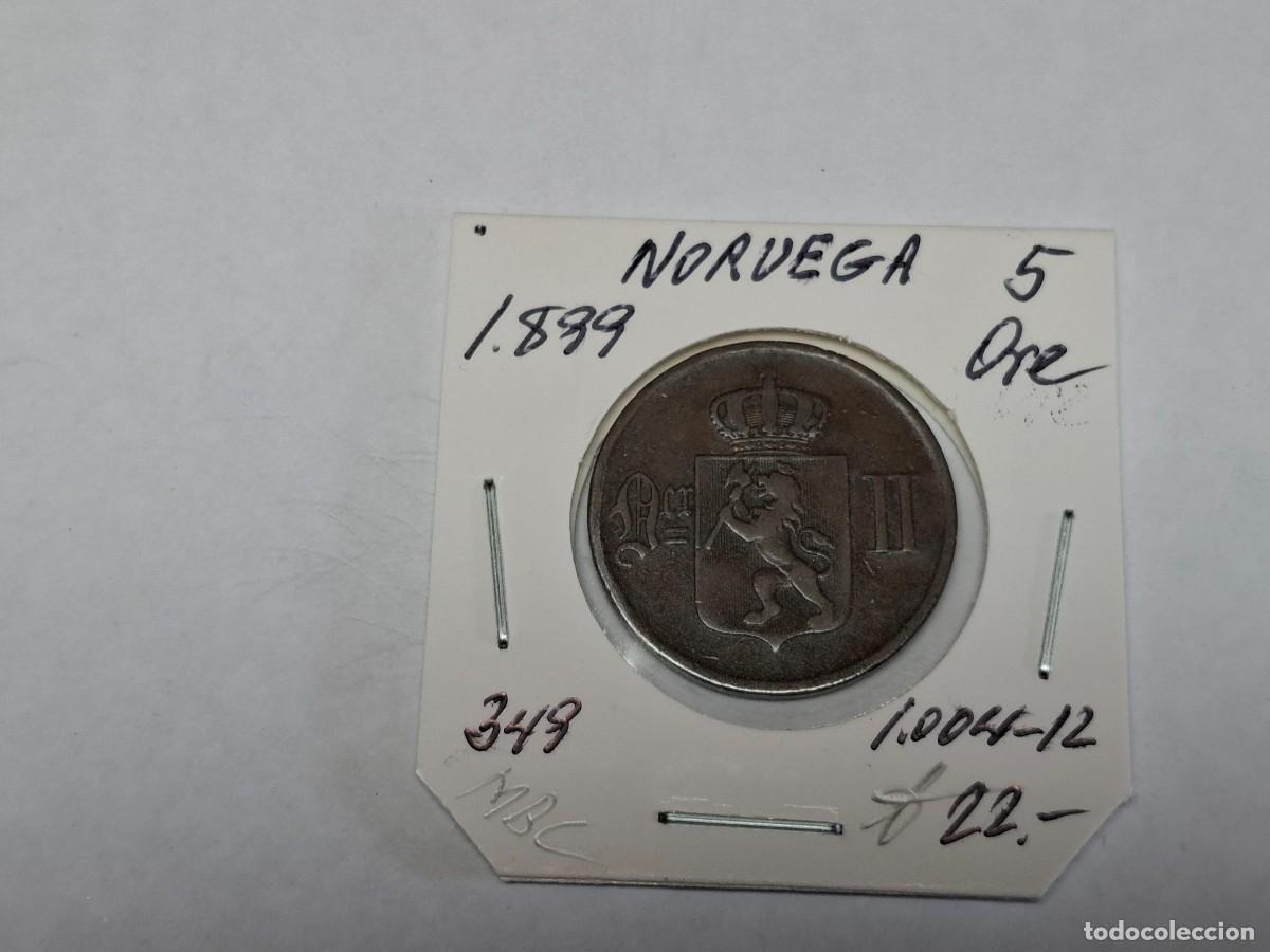 Monedas antiguas de Europa: 5 ORE de 1899 KM 349 NORUEGA en MBC