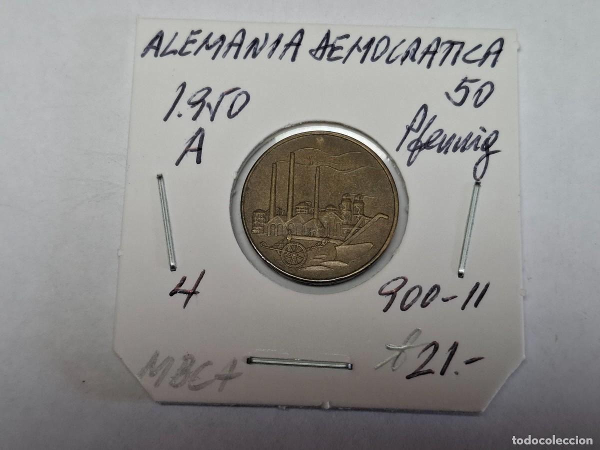 Monedas antiguas de Europa: 50 PFENNING de 1950 A KM 4 ALEMANIA DEMOCRATICA en MBC+