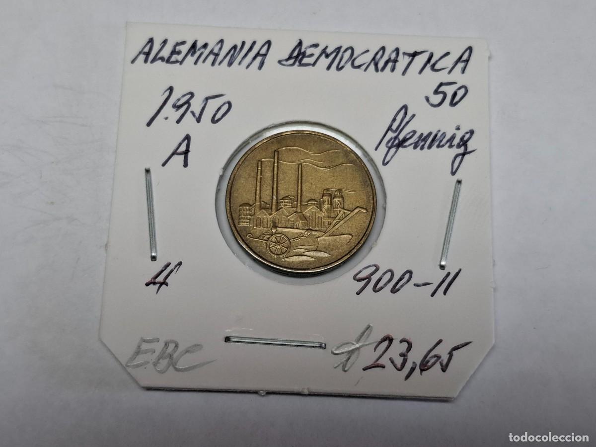 Monedas antiguas de Europa: 50 PFENNING de 1950 A KM 4 ALEMANIA DEMOCRATICA en EBC