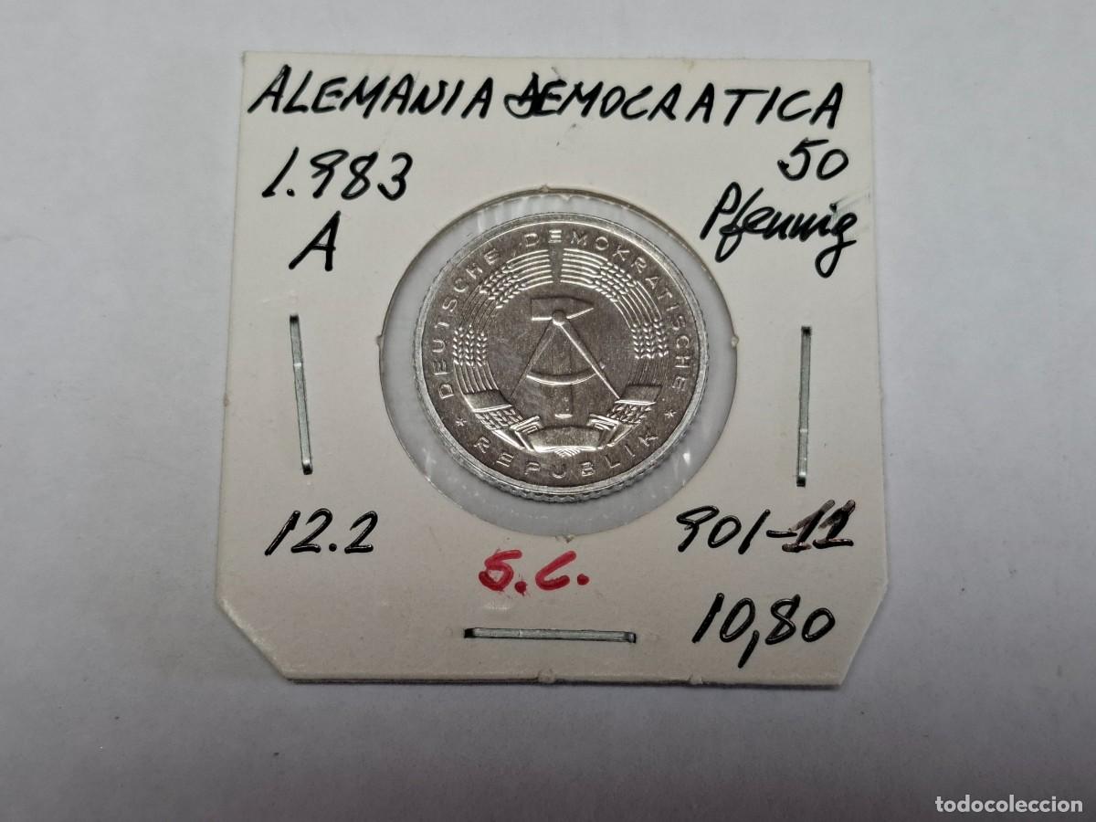 Monedas antiguas de Europa: 50 PFENNING de 1983 A KM 12.2 ALEMANIA DEMOCRATICA en SIN CIRCULAR