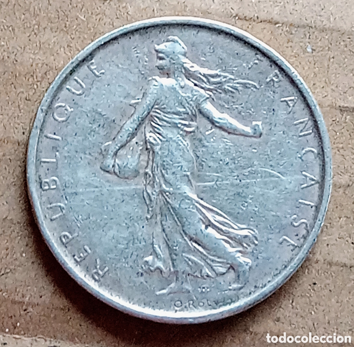 Monedas antiguas de Europa: Francia - 5 francos 1962 plata - bc