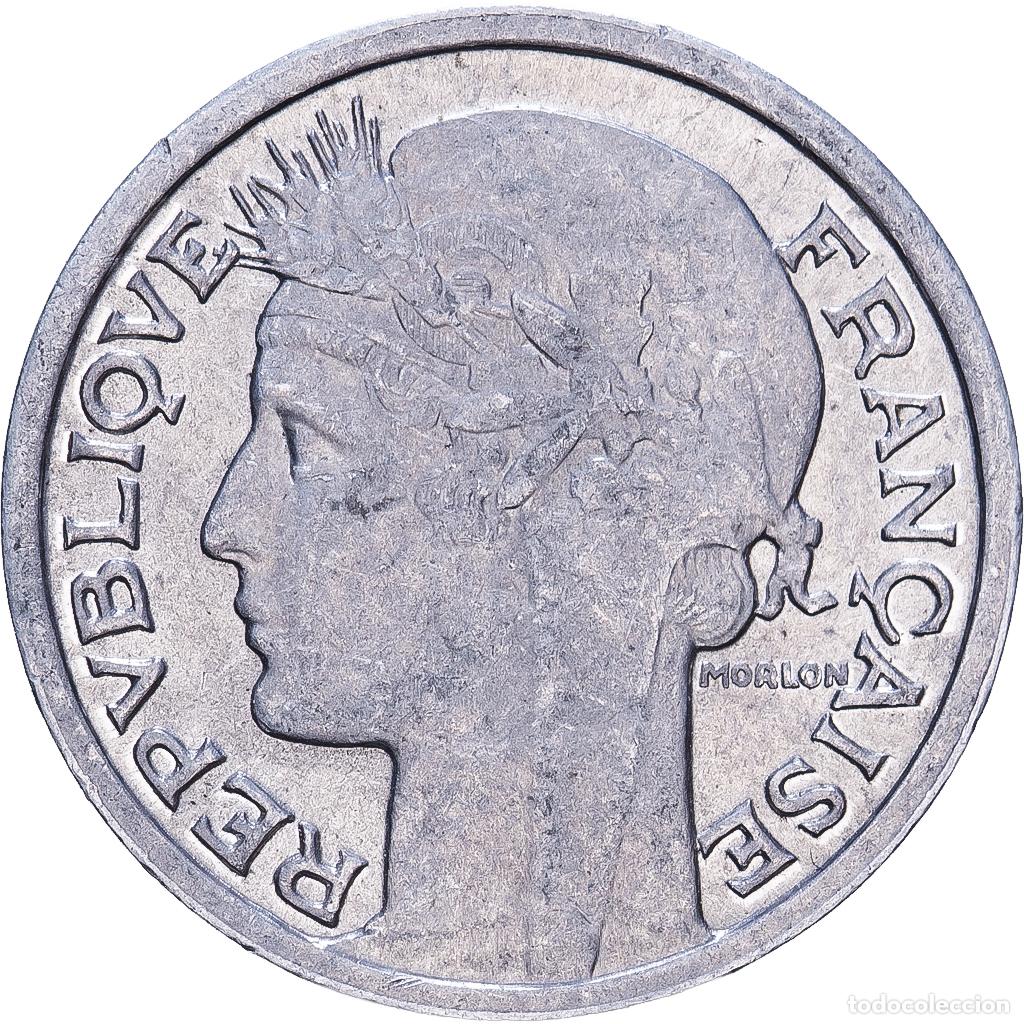 Monedas antiguas de Europa: [#228453] Francia, 50 Centimes, Morlon, 1946, Paris, Aluminio, MBC+, KM:894.1a