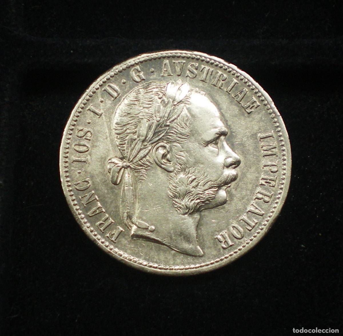 Monedas antiguas de Europa: AUSTRIA - 1 FLORIN de PLATA - 1877
