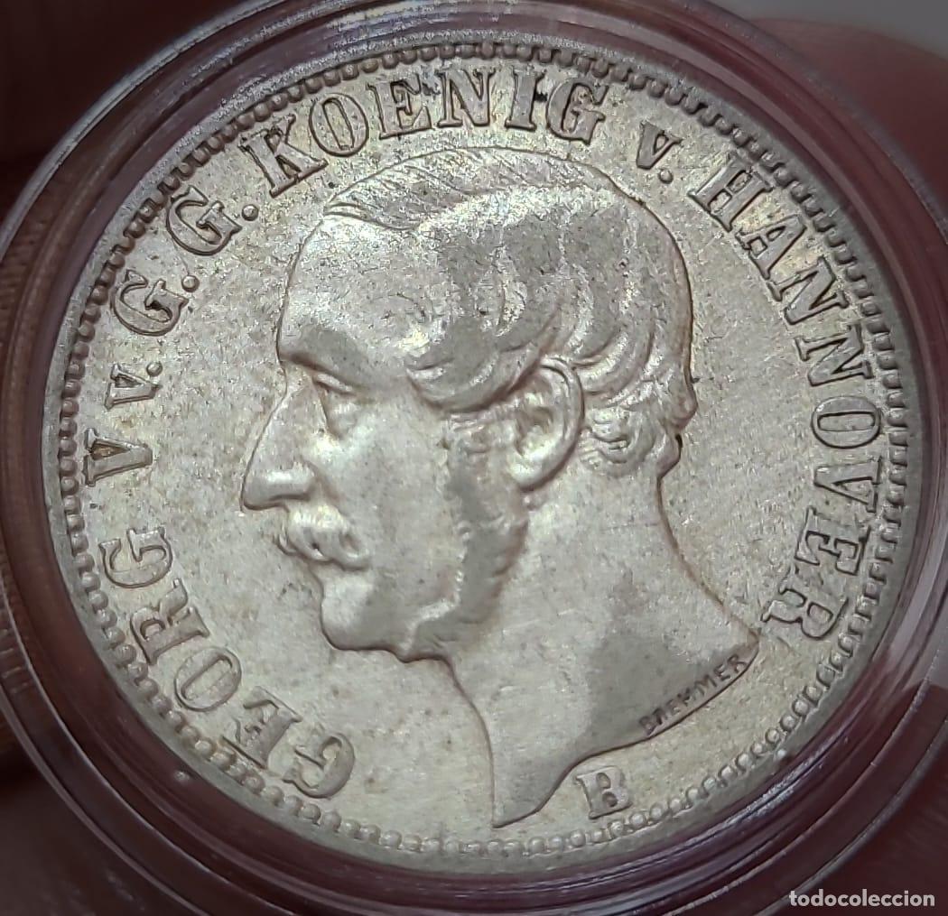 Monedas antiguas de Europa: Alemania, Hannover Altdeutschland 1/6 Taler 1860 B K&ouml;nigreich - Georg V 1/6 Vereinstaler, plata