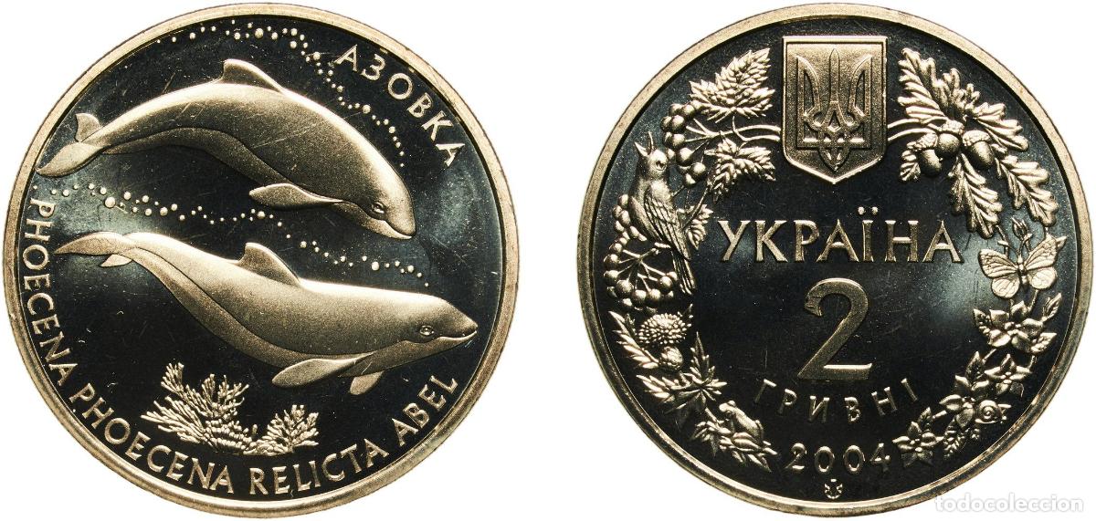 Monedas antiguas de Europa: 2 Hryvni (Azovka Dolphins)