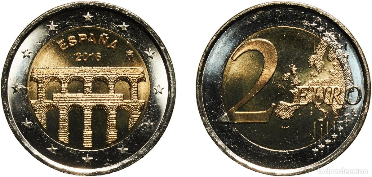 Monedas antiguas de Europa: 2 Euros (Aqueduct of Segovia)