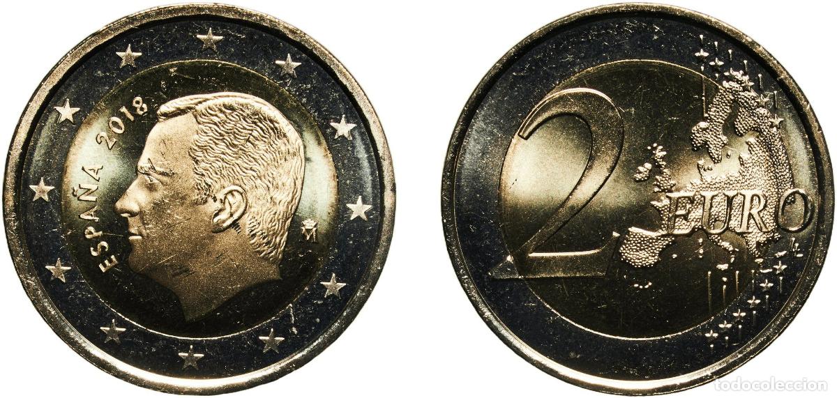 Monedas antiguas de Europa: 2 Euros - Philip VI A&ntilde;o: 2018 M Valor facial: 2 Euros Material: Bimetallic: nickel brass clad nicke