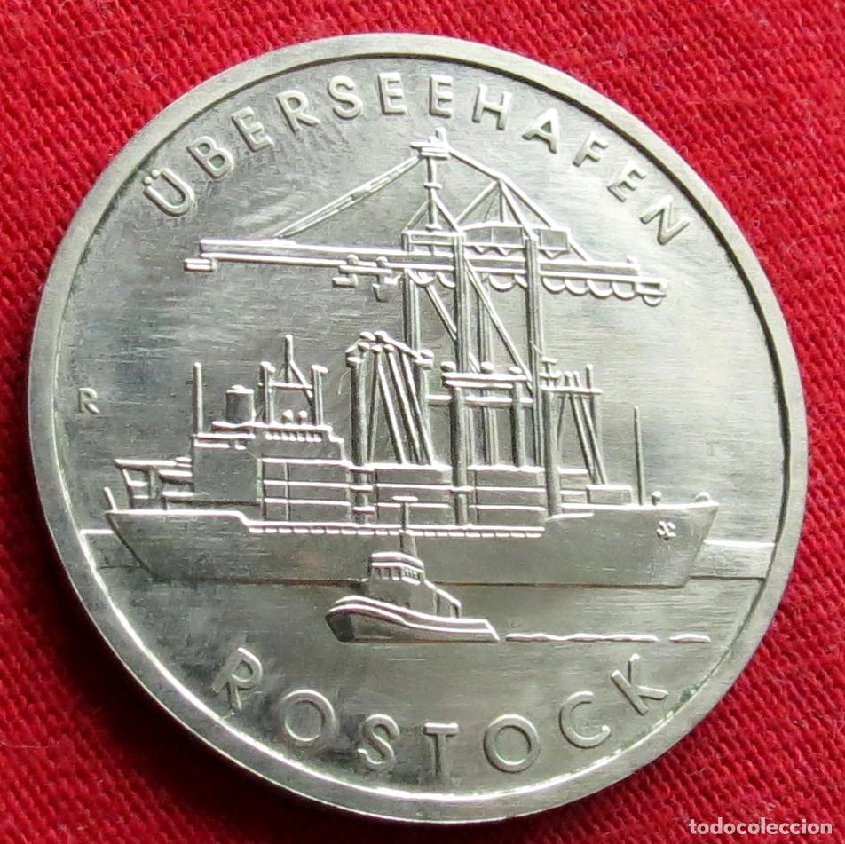 Monedas antiguas de Europa: Alemania DDR 5 marka 1988 Rostock