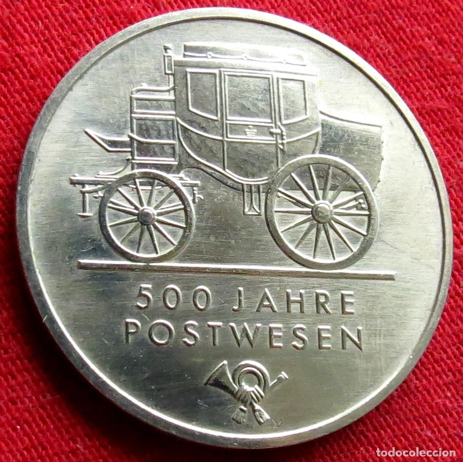 Monedas antiguas de Europa: Alemania DDR 5 marka 1990 correo