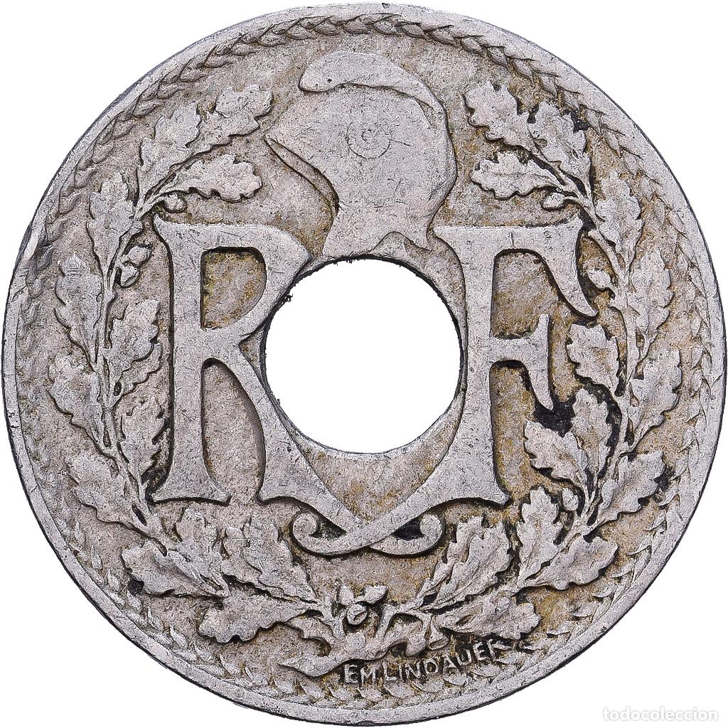 Monedas antiguas de Europa: [#228534] Francia, 10 Centimes, Lindauer, 1924, Cobre - n&iacute;quel, BC+, KM:866a