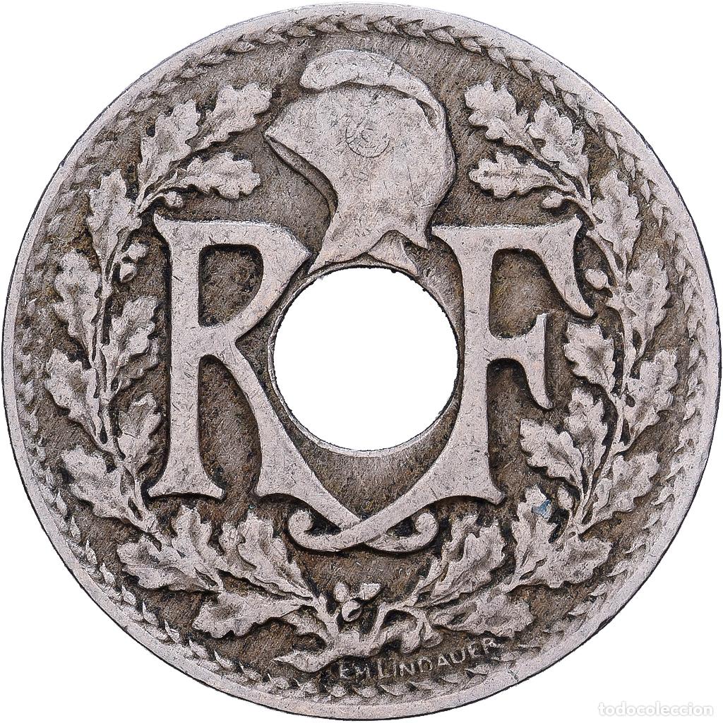 Monedas antiguas de Europa: [#228532] Francia, 10 Centimes, Lindauer, 1924, Cobre - n&iacute;quel, MBC, KM:866a