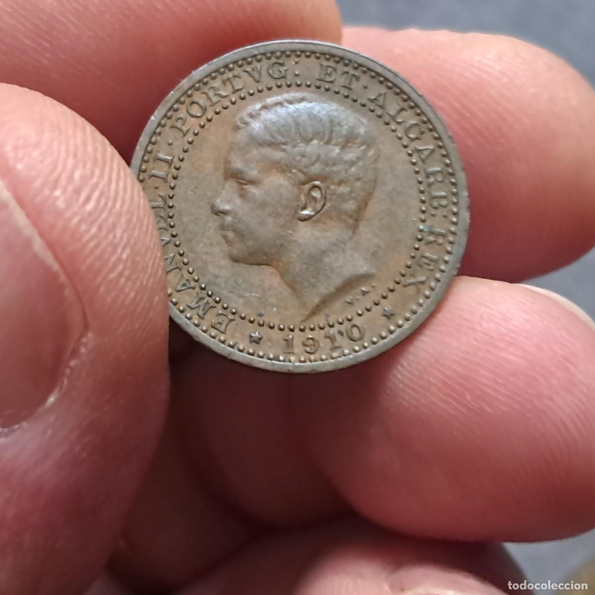 Monedas antiguas de Europa: MONEDA DE PORTUGAL 5 R&Eacute;IS - Manuel II 1910 F, KM# 555, Gomes# E2 01,01, N# 15167.