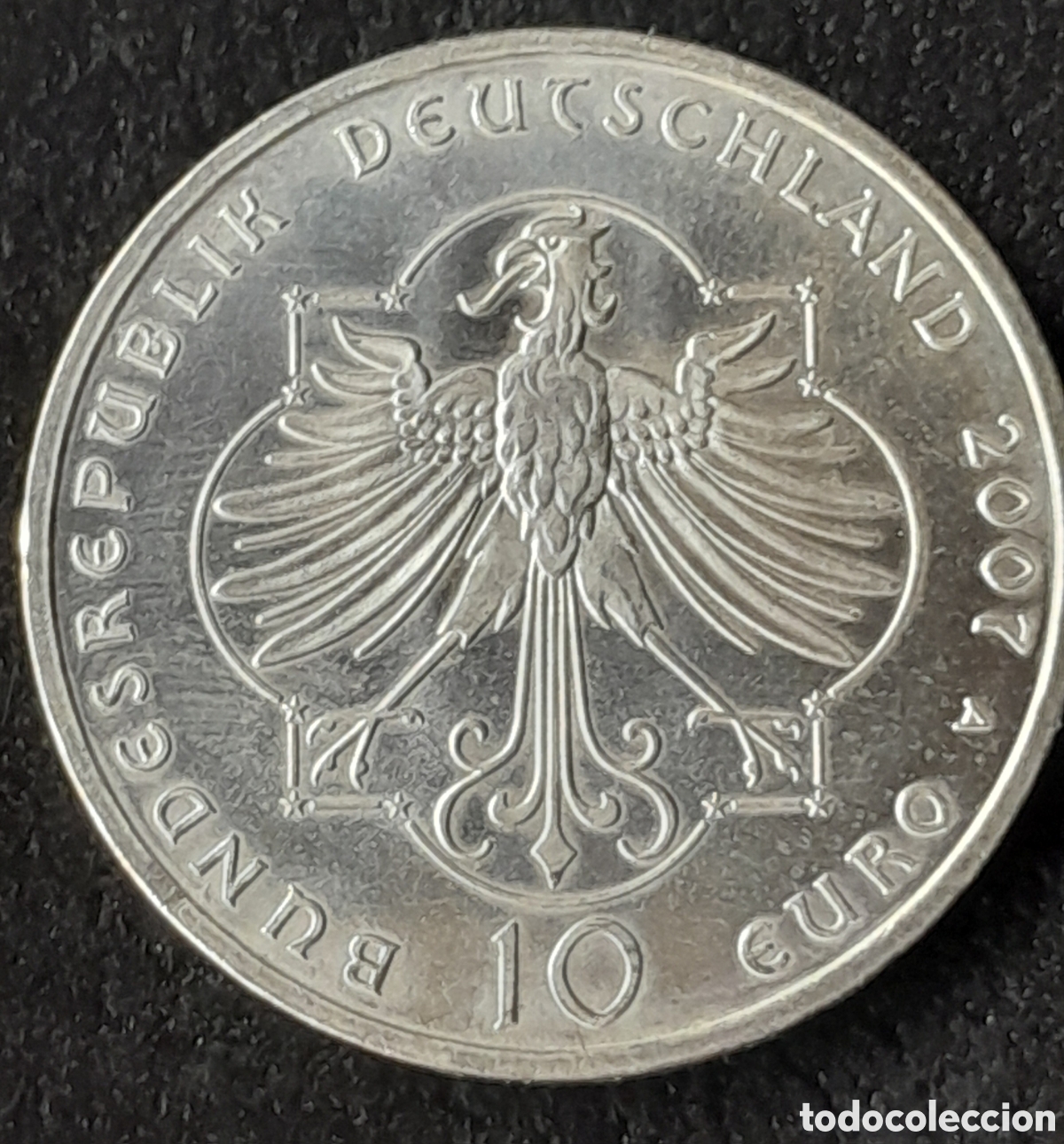 Monedas antiguas de Europa: Alemania 2007 ,Moneda plata 10 euros