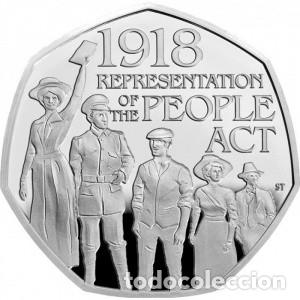 Monedas antiguas de Europa: Reino Unido, 50 peniques 2018 &rdquo;Isabel II - 1982/2022- Votaciones&rdquo;UC#154.