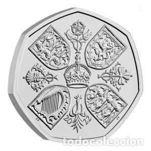 Monedas antiguas de Europa: Reino Unido, 50 peniques &rdquo;Isabel II: Vida y legado&rdquo; UC#100