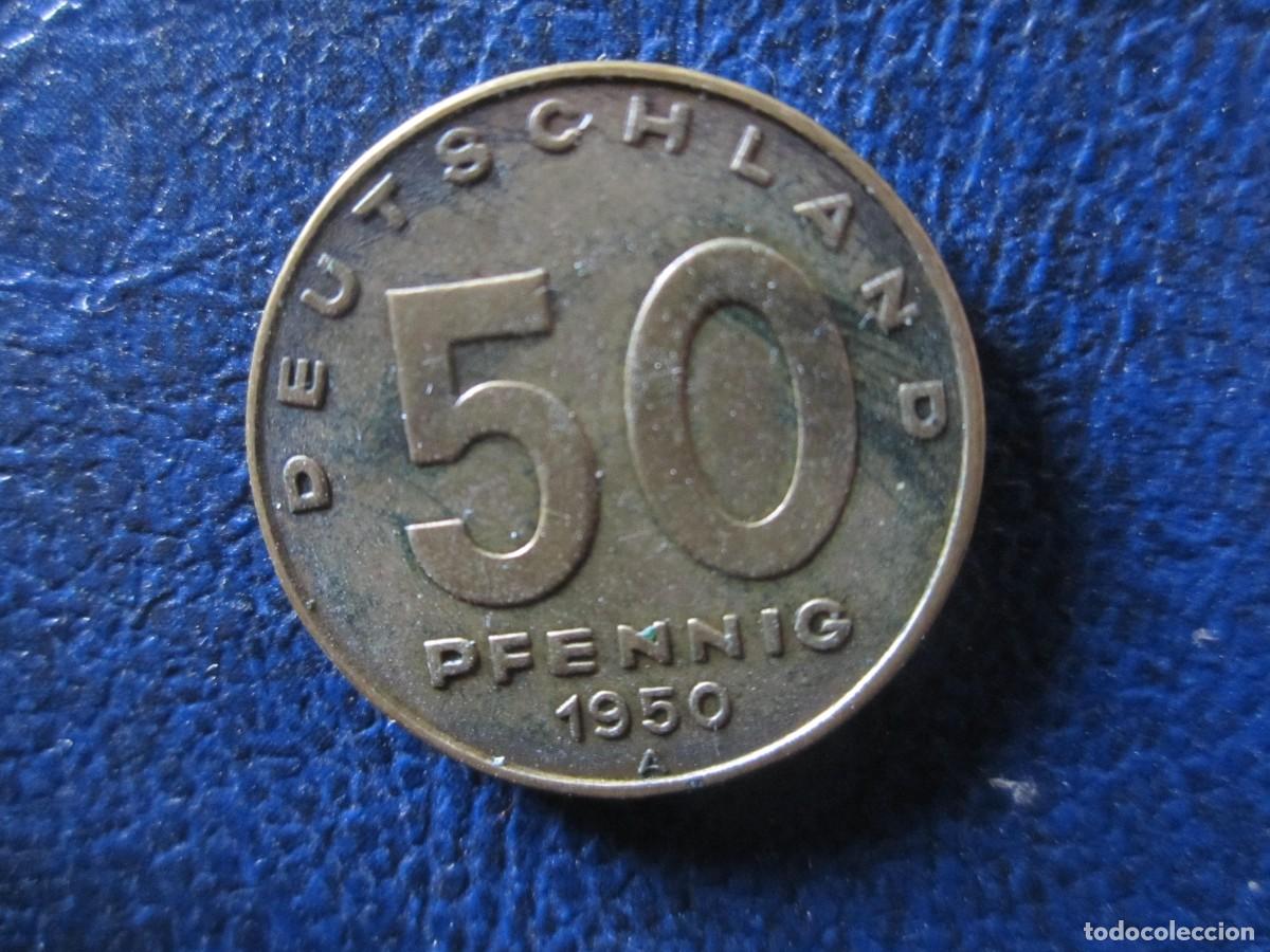 Monedas antiguas de Europa: Alemania Oriental RDA DDR 50 pfennig 1950