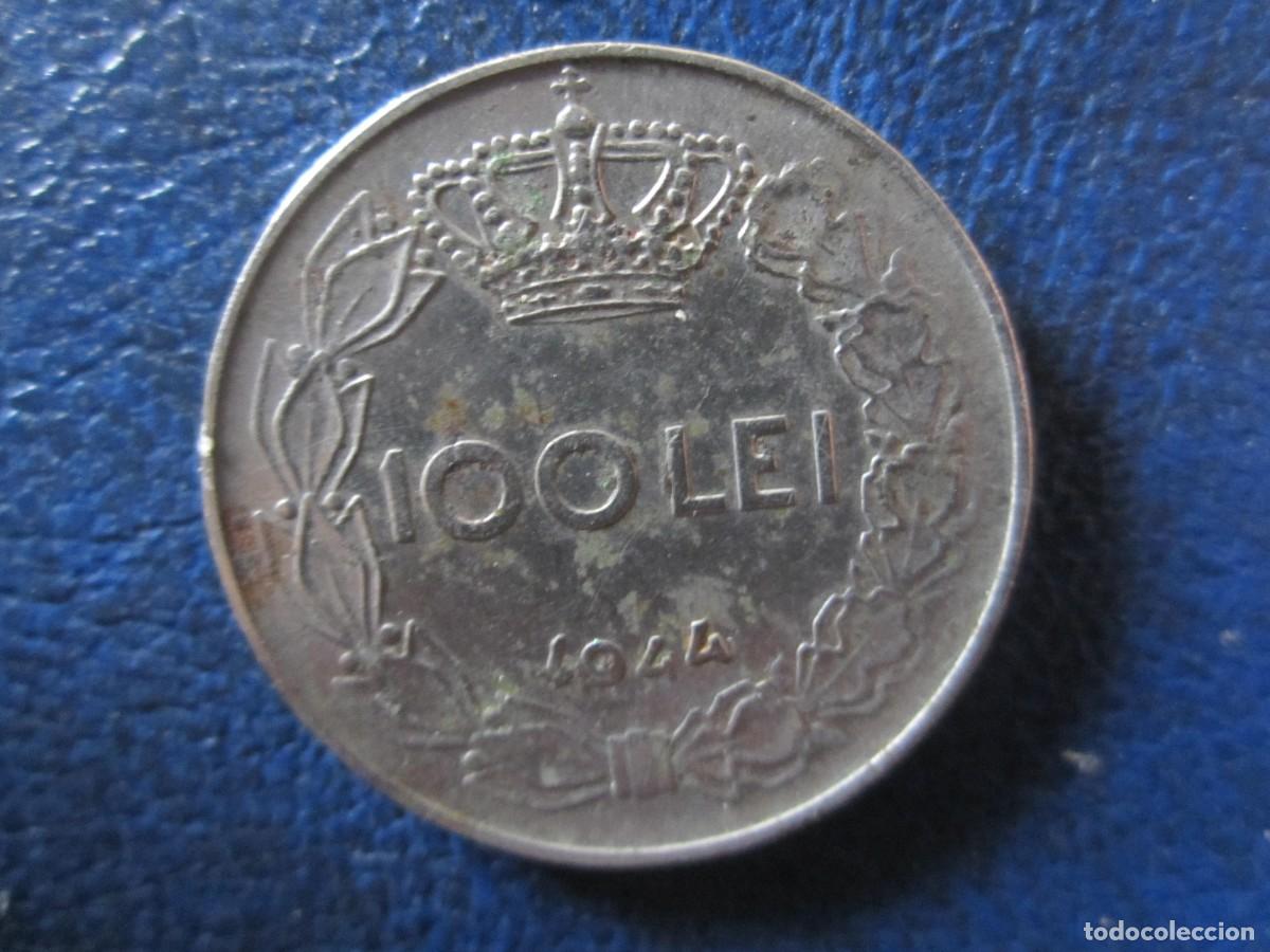Monedas antiguas de Europa: Ruman&iacute;a 100 Lei 1944