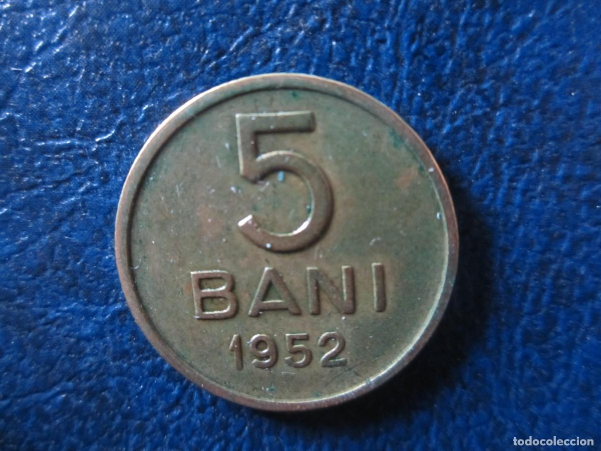Monedas antiguas de Europa: Ruman&iacute;a 5 bani 1952 RPR