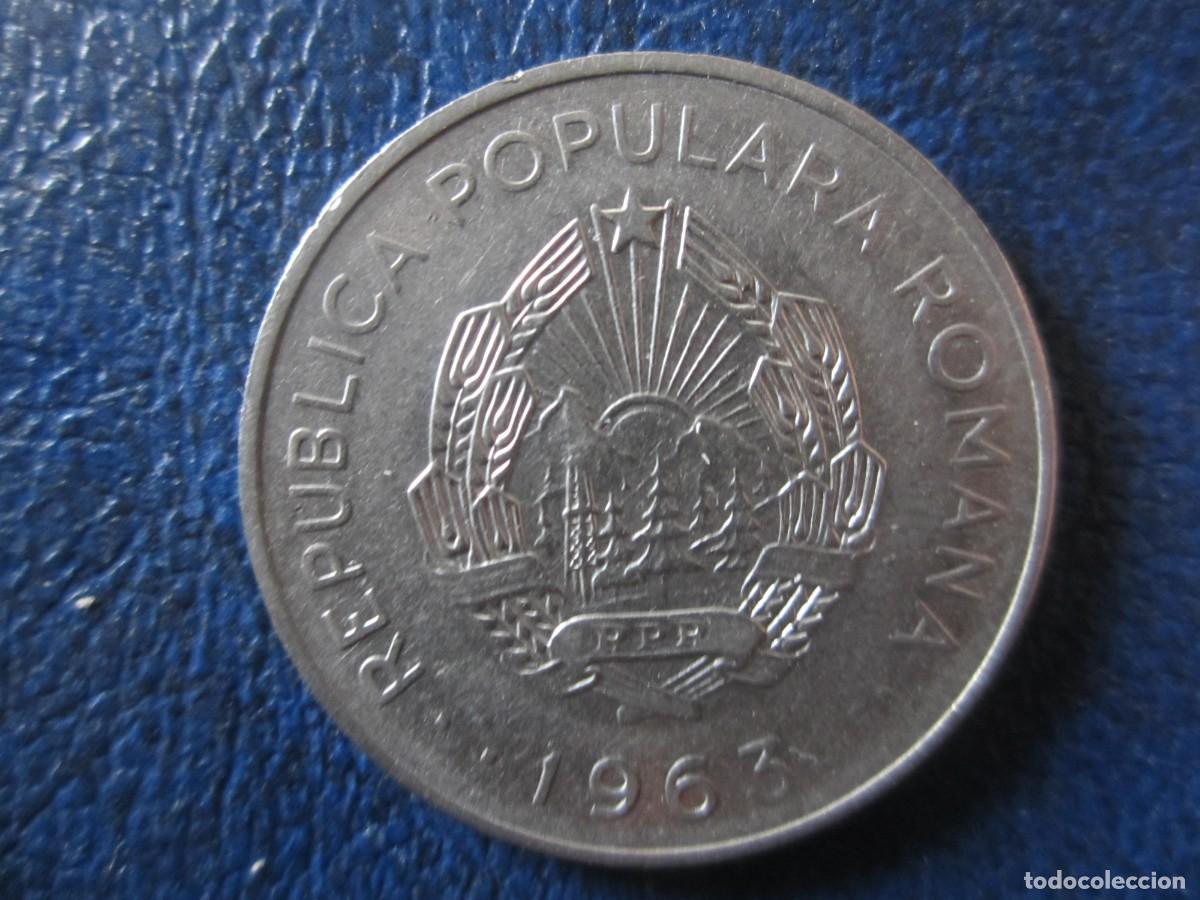 Monedas antiguas de Europa: Ruman&iacute;a 3 Lei 1963 Rep&uacute;blica Popular