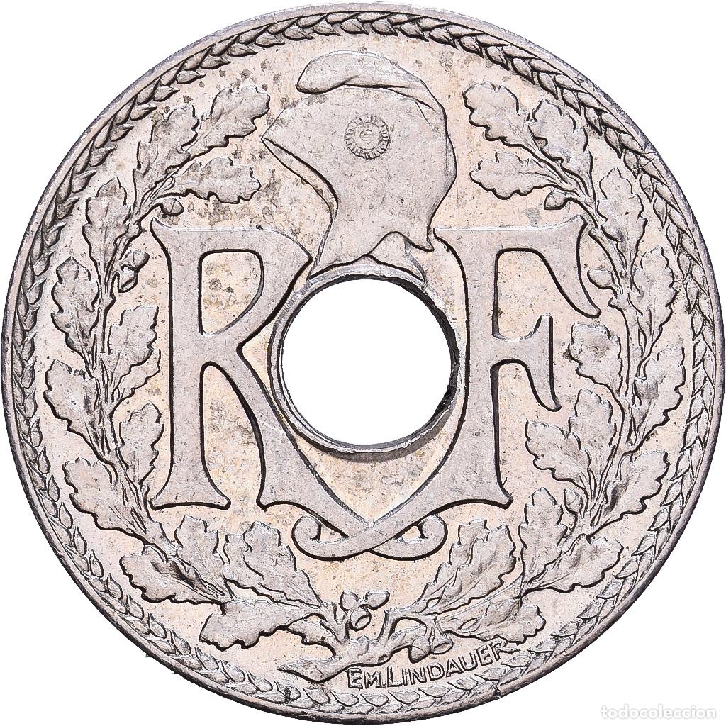 Monedas antiguas de Europa: [#228549] Francia, 10 Centimes, Lindauer, 1935, Cobre - n&iacute;quel, EBC, KM:866a