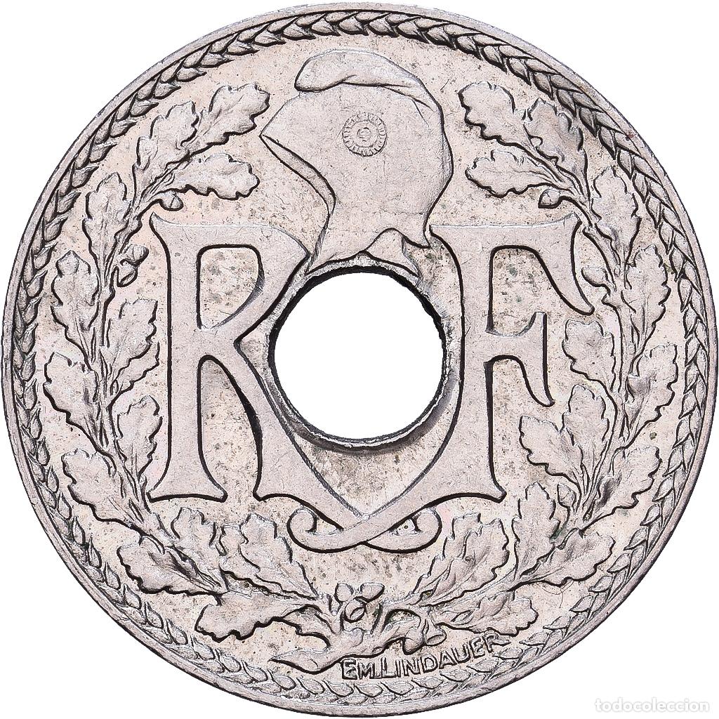 Monedas antiguas de Europa: [#228551] Francia, 10 Centimes, Lindauer, 1935, Cobre - n&iacute;quel, MBC+, KM:866a