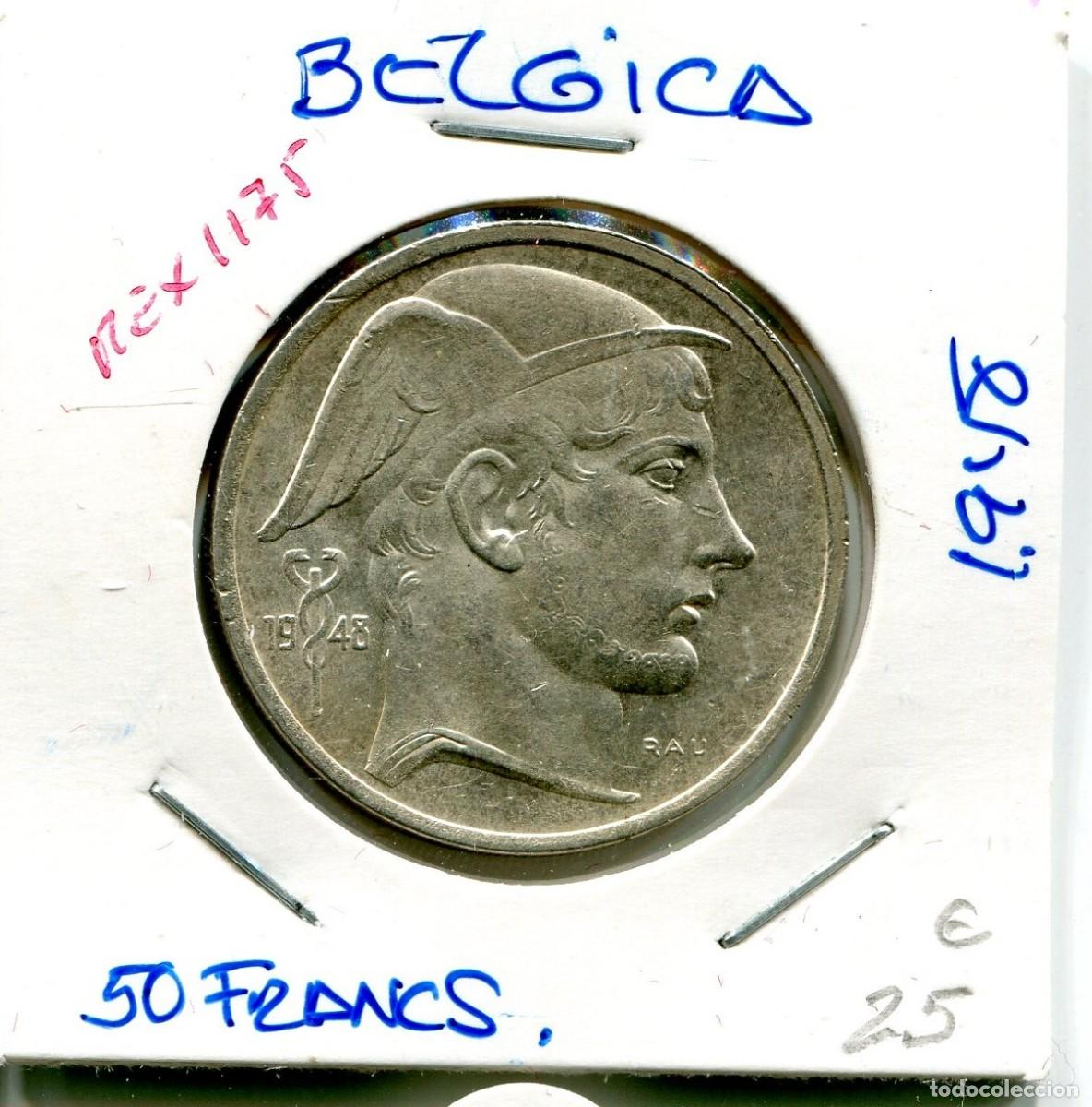 Monedas antiguas de Europa: 50 FRANCOS A&Ntilde;O 1948 BELGICA ( MEX1175 )