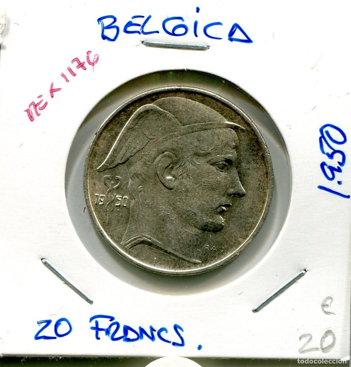 Monedas antiguas de Europa: 20 FRANCOS A&Ntilde;O 1950 BELGICA ( MEX1176 )
