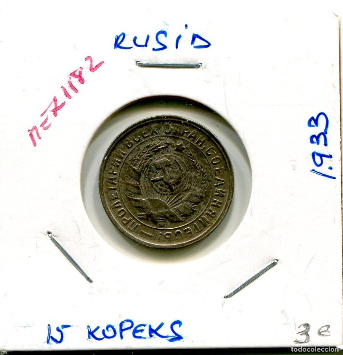 Monedas antiguas de Europa: 15 KOPEKS A&Ntilde;O 1933 RUSIA ( MEX1182 )