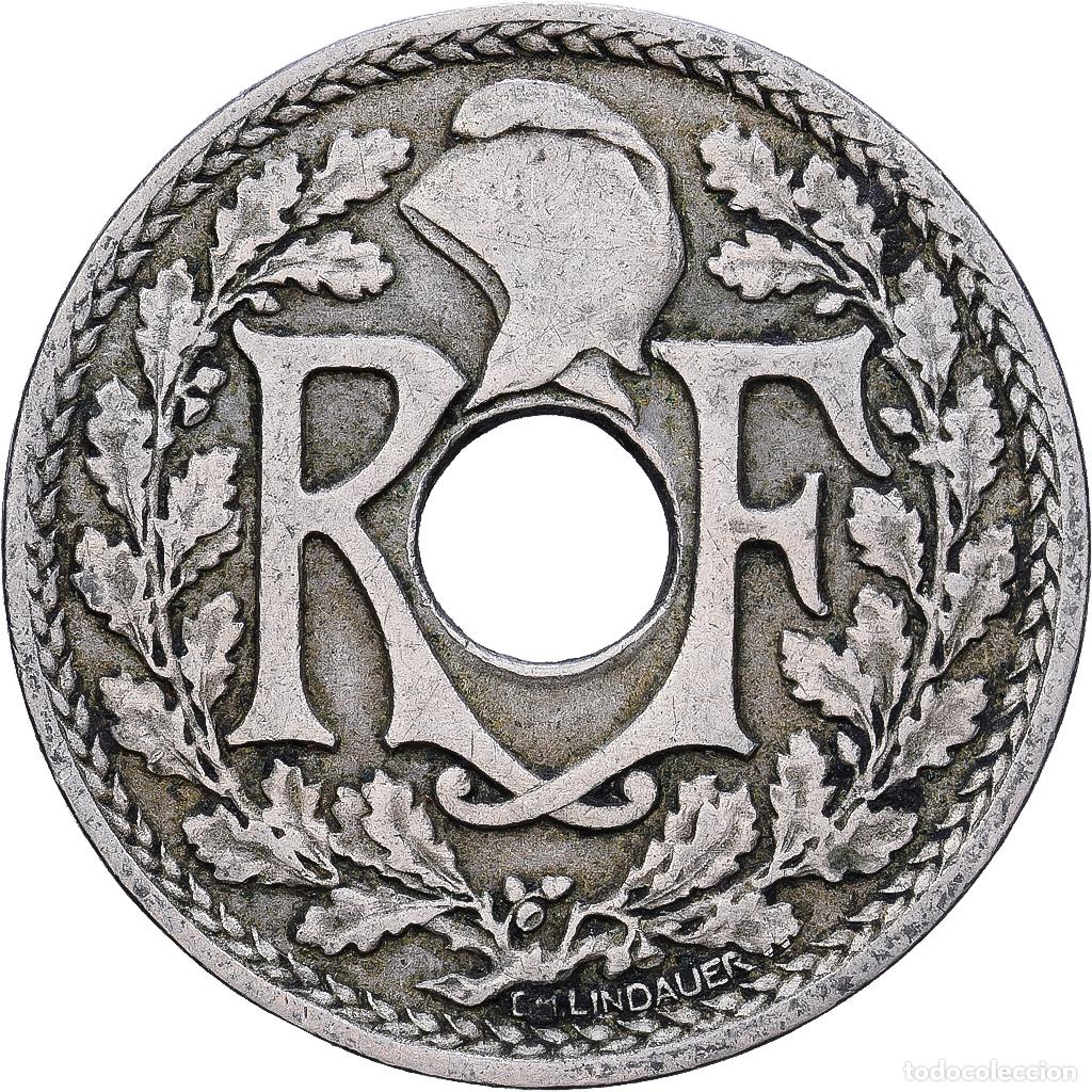 Monedas antiguas de Europa: [#228577] Francia, 25 Centimes, Lindauer, 1917, Cobre - n&iacute;quel, MBC, KM:867a