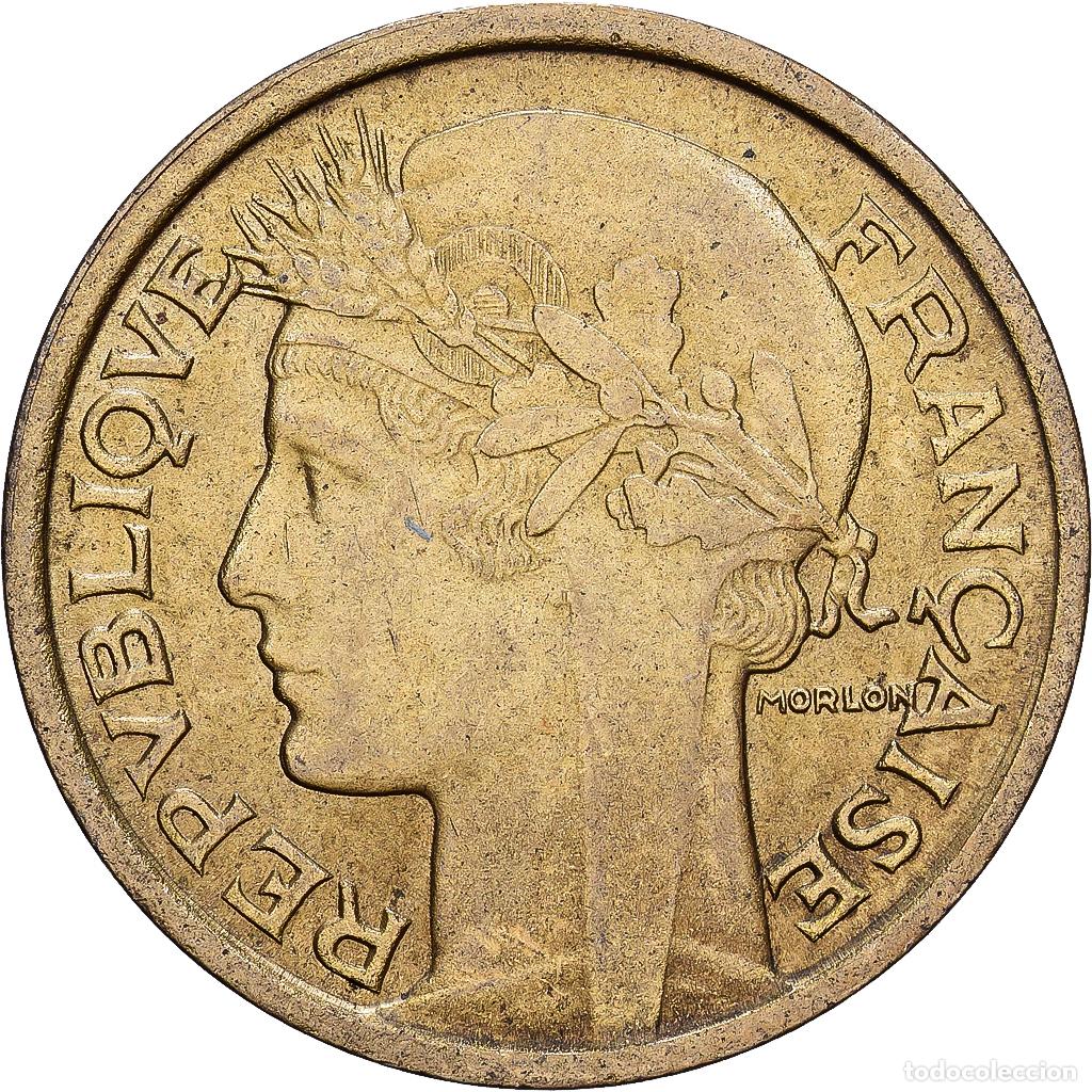 Monedas antiguas de Europa: [#228588] Francia, Franc, Morlon, 1937, Aluminio - bronce, MBC, KM:885