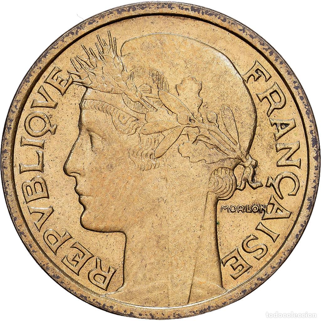 Monedas antiguas de Europa: [#228589] Francia, Franc, Morlon, 1938, Aluminio - bronce, MBC+, KM:885
