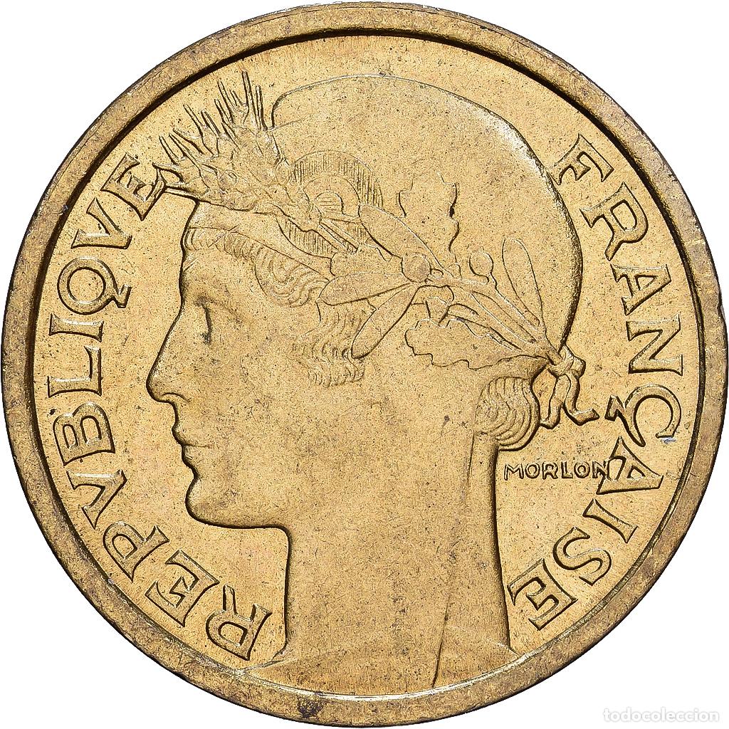 Monedas antiguas de Europa: [#228591] Francia, Franc, Morlon, 1938, Aluminio - bronce, EBC, KM:885