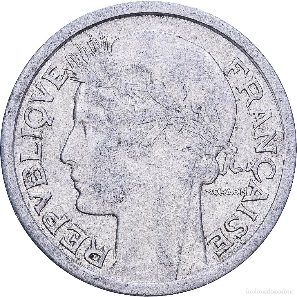 Monedas antiguas de Europa: [#228621] Francia, Franc, Morlon, 1944, Aluminio, BC+, KM:885a.1