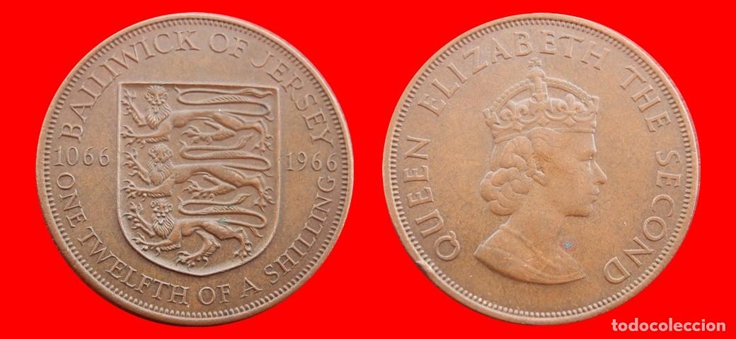 Monedas antiguas de Europa: 1/12 CHELIN SHILLING 1966 JERSEY-154956